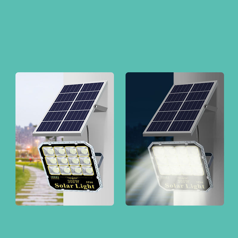 IP66 Solar LED Flood Lights Professional 300w Stadium Outdoor Use On Off Switch Remote Control Waterproof