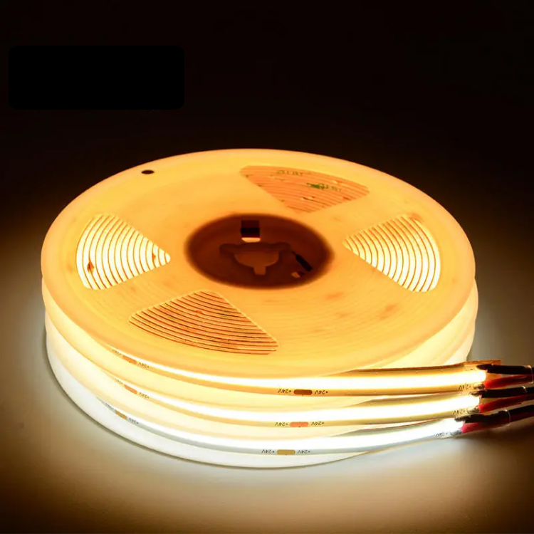 12v 24v 480 lED CE Rohs 3 Years Warranty Flexible Cob LED Strip Light Home Decoration RGB LED Light Tape