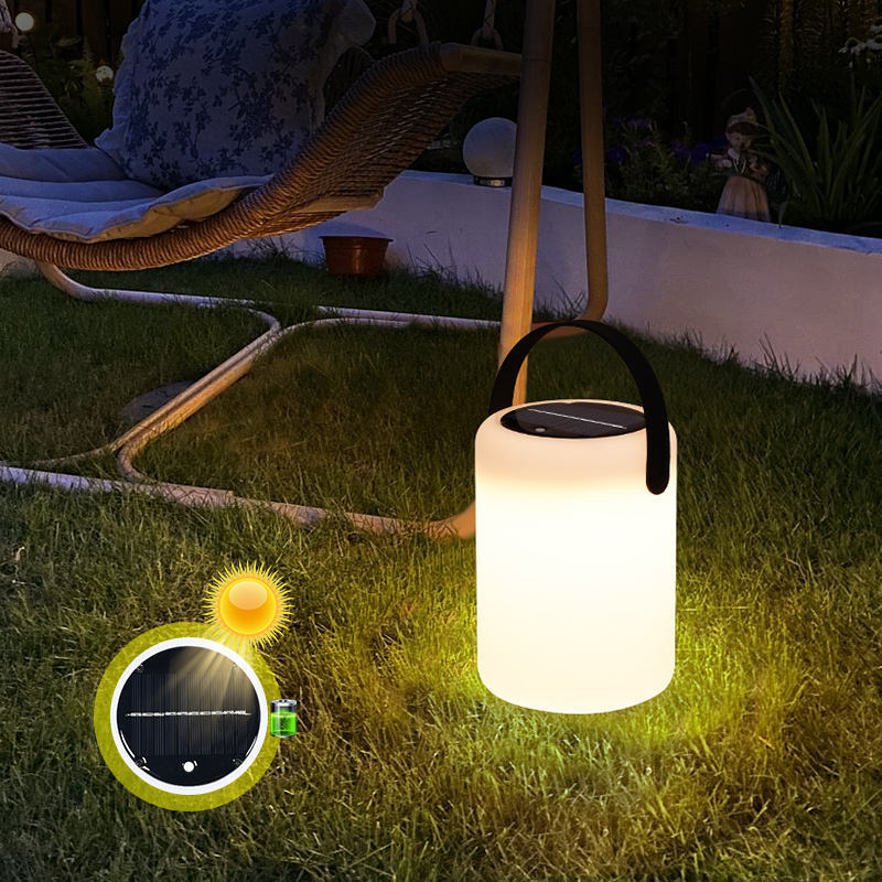 LED Portable Lantern With Touch Dimmable Switch Rechargeable Battery-Operated Cordless Lamp For Outdoor Camping