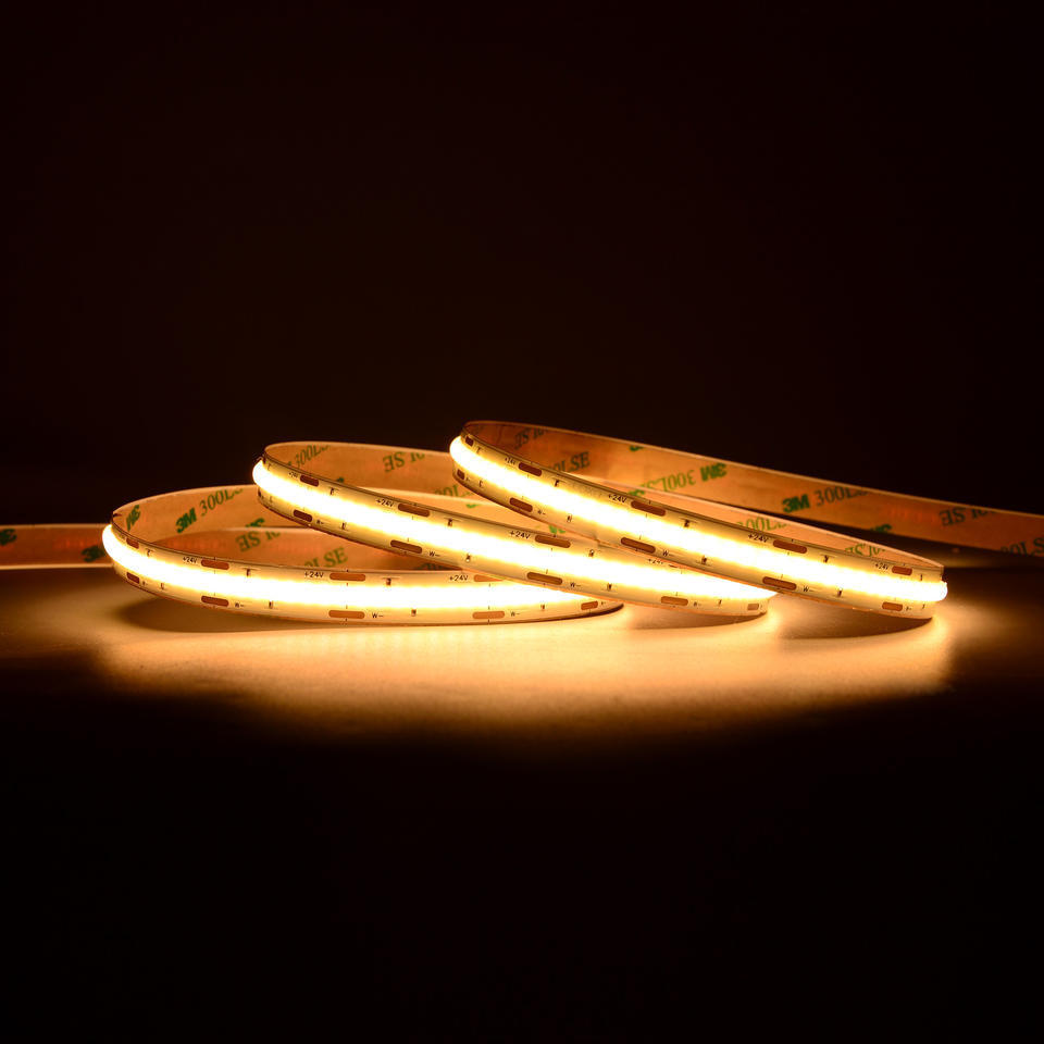 12v 24v 480 lED CE Rohs 3 Years Warranty Flexible Cob LED Strip Light Home Decoration RGB LED Light Tape