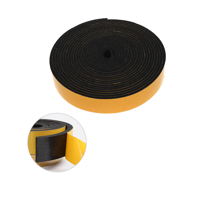 Strong self adhesive neoprene rubber seal strips adhesive foam rubber tapes