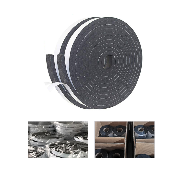 Strong self adhesive neoprene rubber seal strips adhesive foam rubber tapes