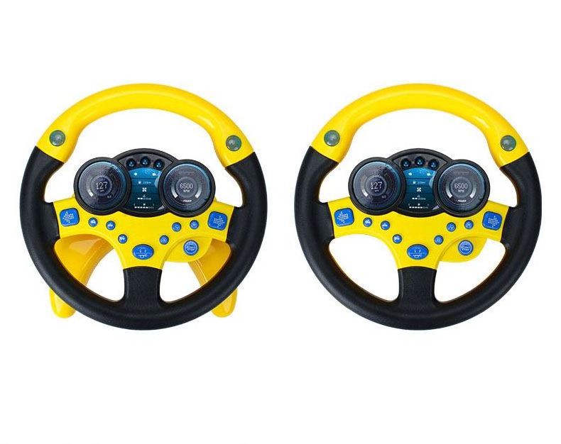 SS early educational kids interactive simulation driving toys light music electronic kids steering wheel toy for car seat