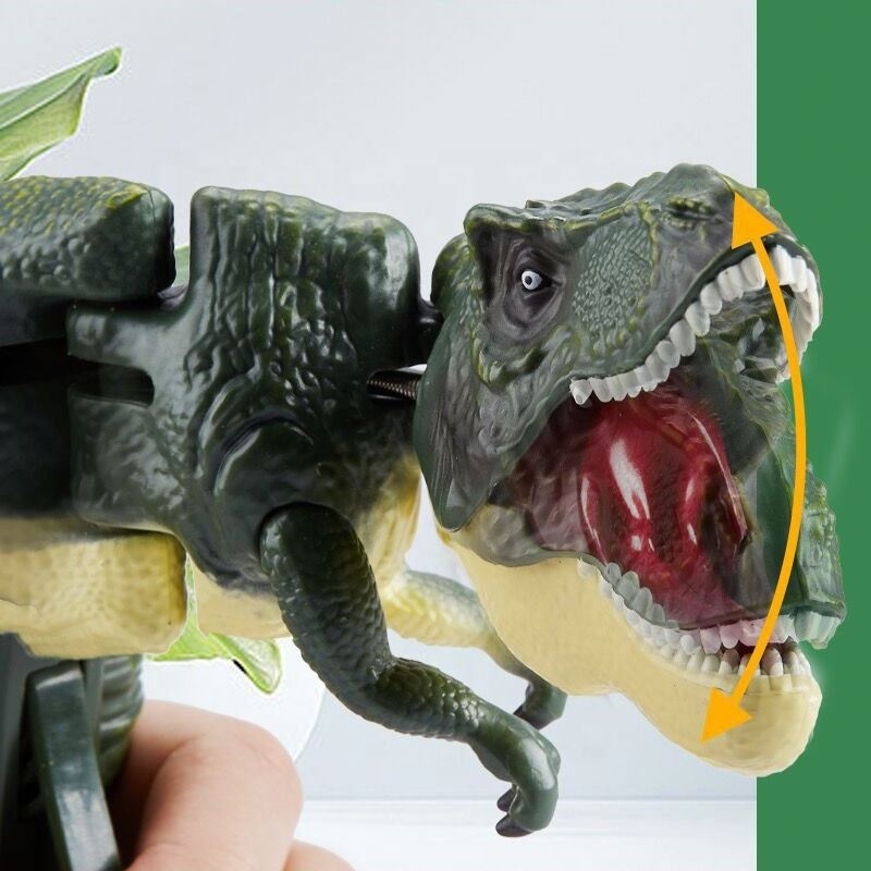 New Hot Selling Plastic Tyrannosaurus Dinosaur With sound Decompression Finger gun Toys For Parent Child Interaction Boys Girls