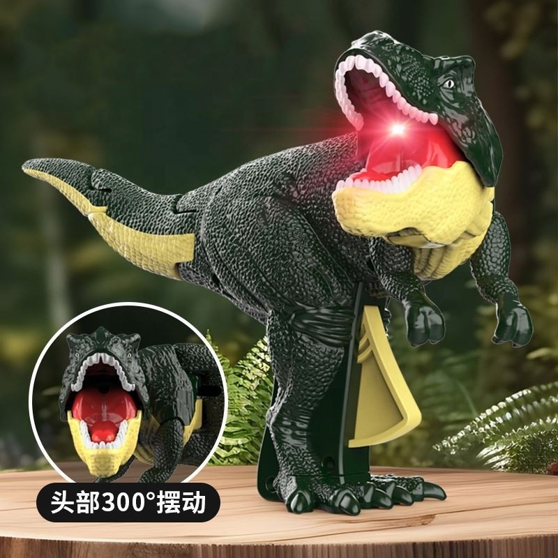 New Hot Selling Plastic Tyrannosaurus Dinosaur With sound Decompression Finger gun Toys For Parent Child Interaction Boys Girls