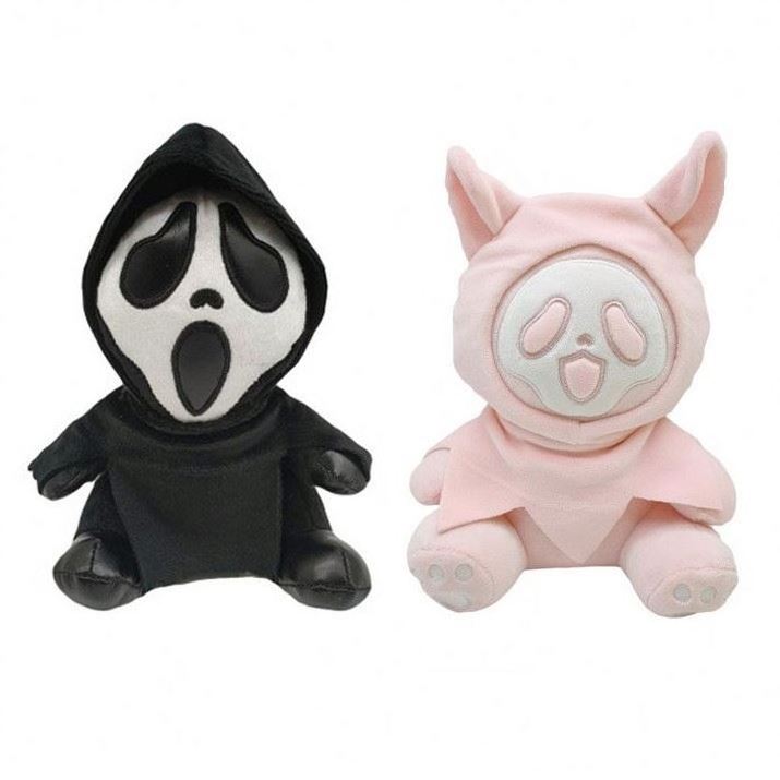 Factory Sell New soft and lovely surprise gifts of Death plush toys sell ghost face plush toys Halloween.