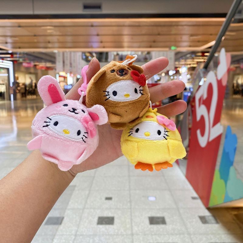 Newest 7CM Kawaii Sanrioed Plush Kitty Plush Anime Cartoon Cute Dolls Plush Toys For Girls Kids Toys Birthday Gift