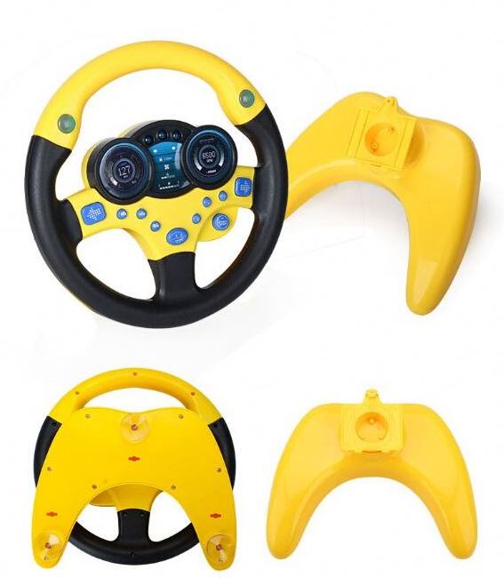 SS early educational kids interactive simulation driving toys light music electronic kids steering wheel toy for car seat