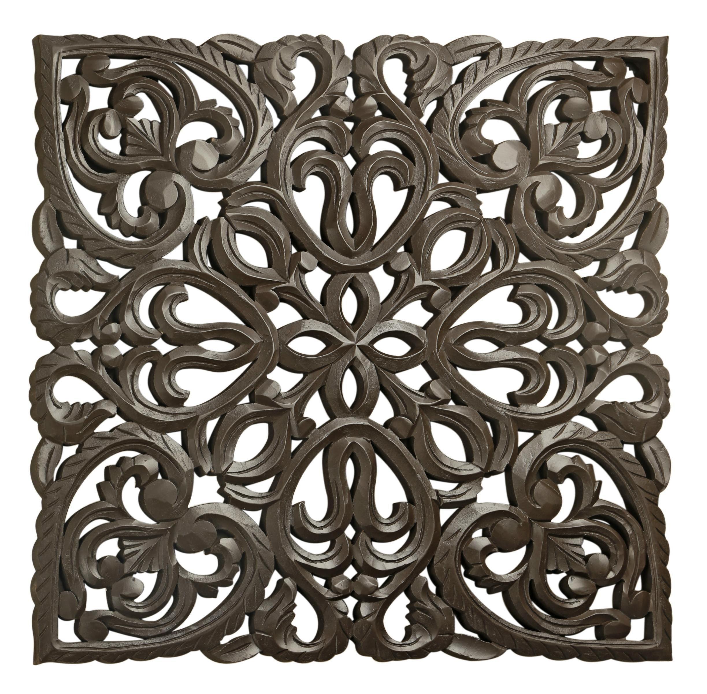 Designer Floral Wooden Wall Art Home Decoration