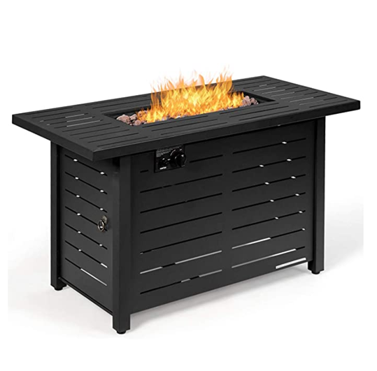 Wholesale Customized Outdoor Indoor Charcoal Gas Fire Pit Fireplace Firepit Table with/without tempered glass wind guard ODM OEM