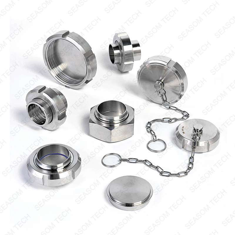 sus sms tc  din 11851 rjt to tri clamp din 25 sanitary stainless steel pipe union fitting