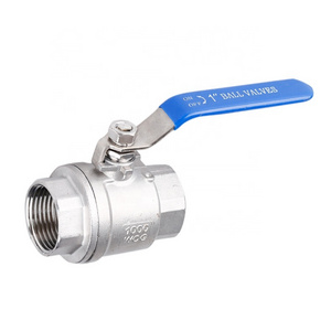 stainless steel ss 1000 wog 304 316 ss316 2pc 2 pc piece two piece ball valve DN10 DN15 DN20 DN50