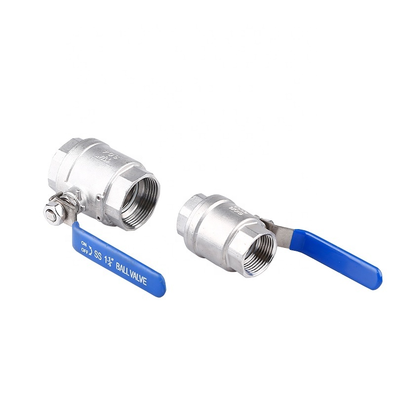 stainless steel ss 1000 wog 304 316 ss316 2pc 2 pc piece two piece ball valve DN10 DN15 DN20 DN50