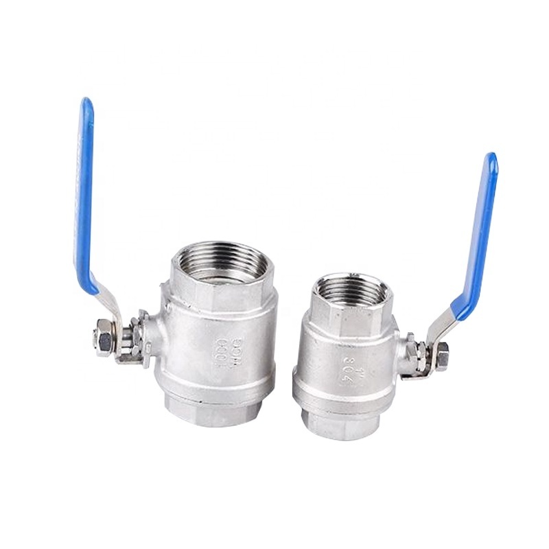 stainless steel ss 1000 wog 304 316 ss316 2pc 2 pc piece two piece ball valve DN10 DN15 DN20 DN50