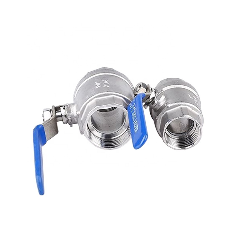 stainless steel ss 1000 wog 304 316 ss316 2pc 2 pc piece two piece ball valve DN10 DN15 DN20 DN50