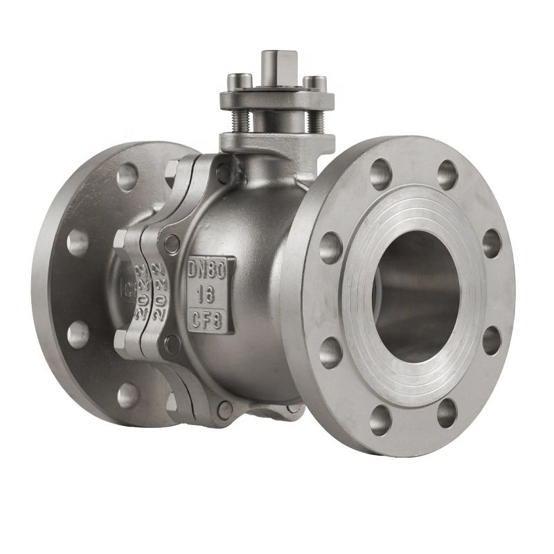 Stainless steel ss cf8m 3 4 6 inch ANSI ASME class 150 JIS 10K Flange ball valve