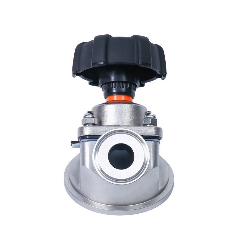 Stainless steel manual flush tank bottom diaphragm valve