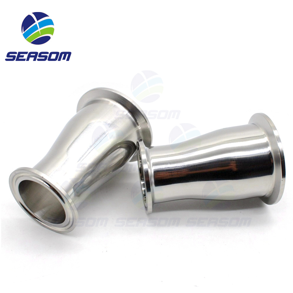 SEASOM Triclamp Clamp End Cap Sanitary Stainless Steel Pipe Fitting Reducer