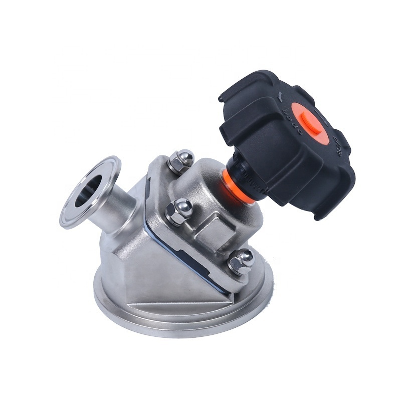 Stainless steel manual flush tank bottom diaphragm valve