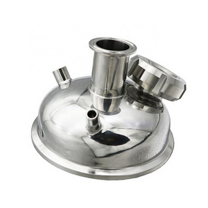 stainless steel triclamp jacketed hemispherical tri clamp bowl reducer