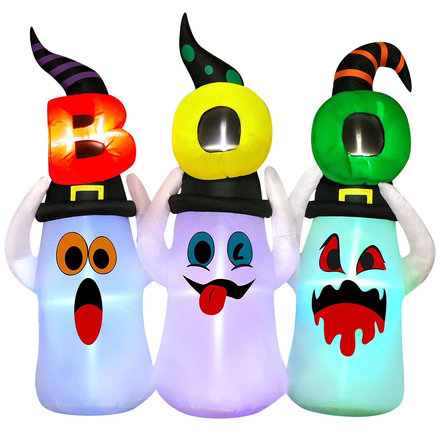 5ft BOO scary halloween eyes yard inflatable decoration outdoor lighting holidays inflatable decoration holiday inflatables