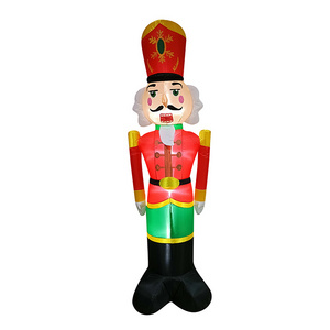 6FT Inflatable Nutcracker Soldier With LED Light Christmas Decorations For Yard