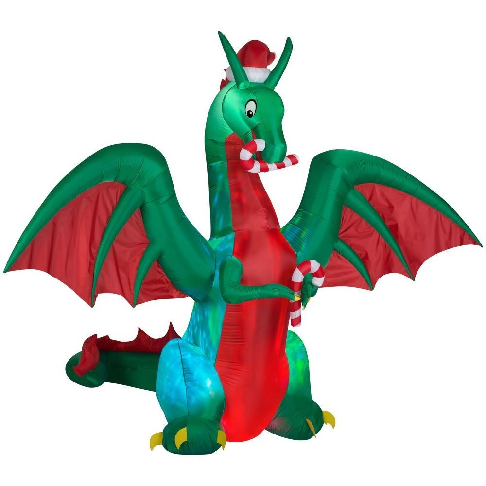 Cute Candy Dragon Dinosaur holiday Inflatables For Family Yard Decorations