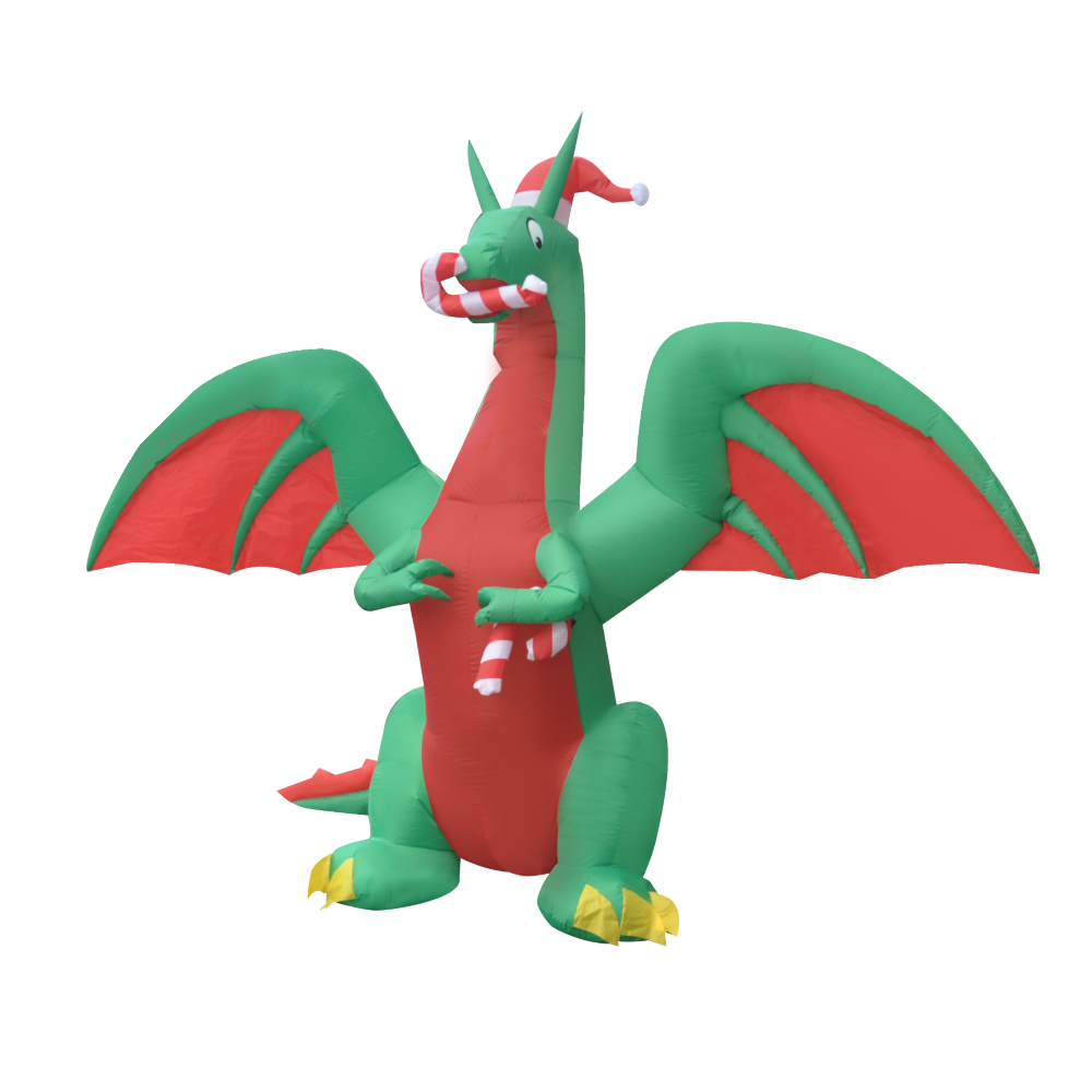 Cute Candy Dragon Dinosaur holiday Inflatables For Family Yard Decorations