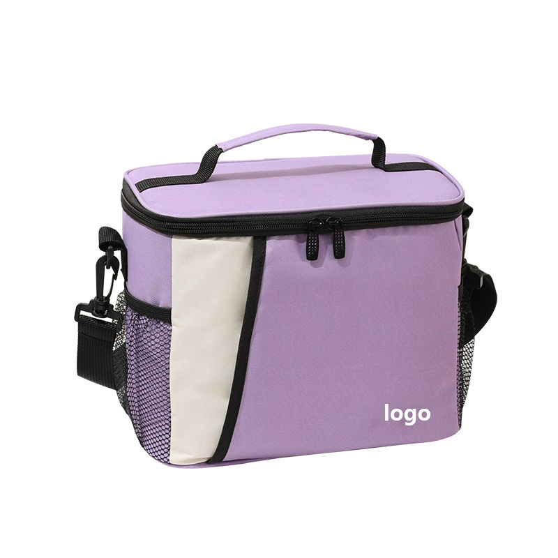 Stylish One Shoulder Outdoor Cooler Bag Portable Bento Bag for Picnic and Takeaway Food Thermal Ice Bag