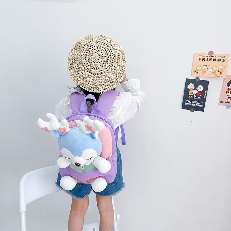 factory price new animal school bag doll design cute and comfortable Kid backpack shoulder care baby bag