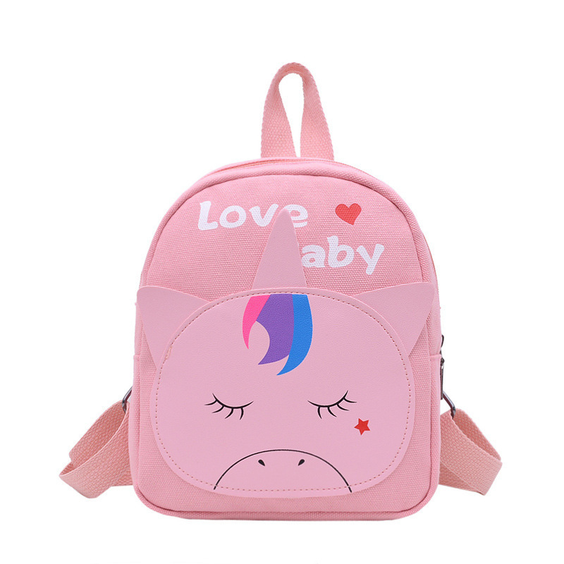 Kindergarten baby cartoon schoolbag new school season boys and girls backpack soft cute canvas backpack