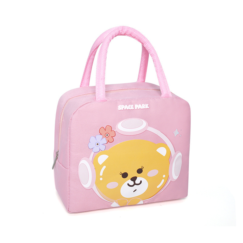 Space Bear Series Cute Lunch Bag Kids Cooler Bag Keep Warm or Cold for 4 Hours Insulation for Children