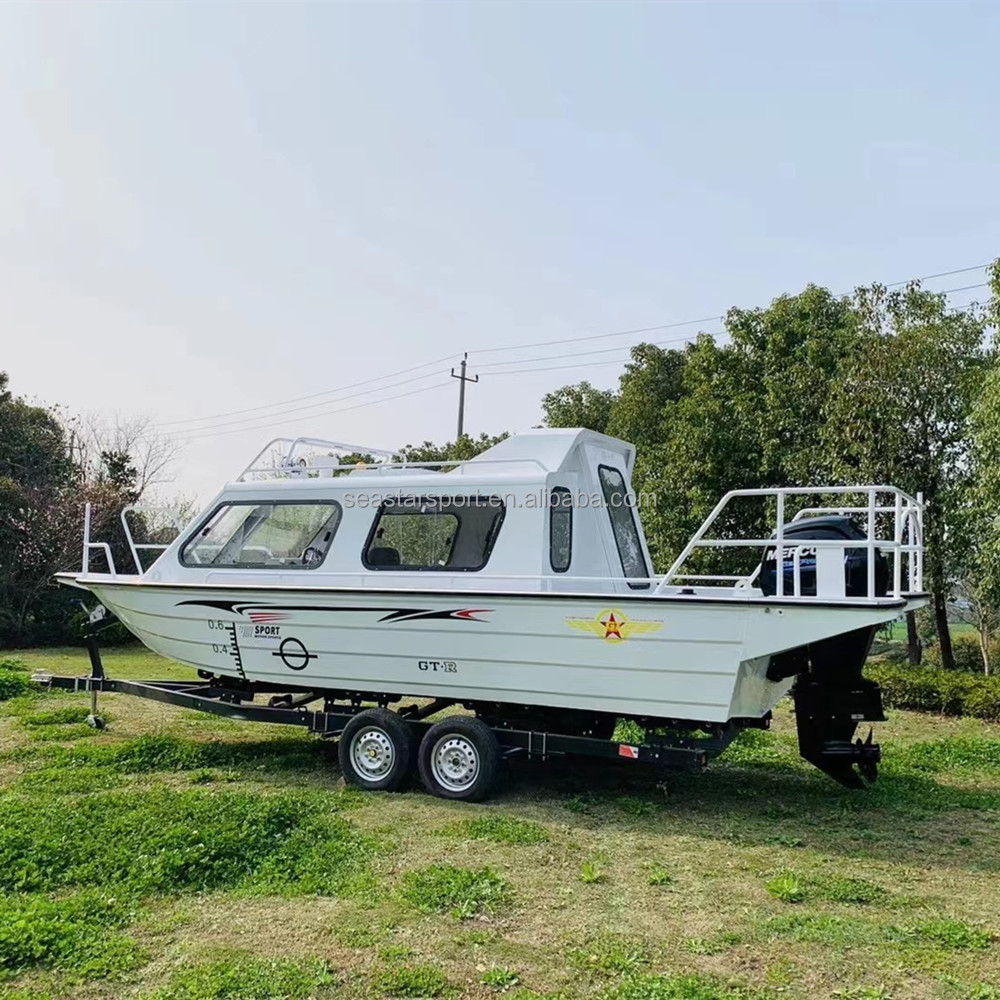 Fashion 19ft 21ft Aluminum Center Console Landing Craft Work Boat For Sale