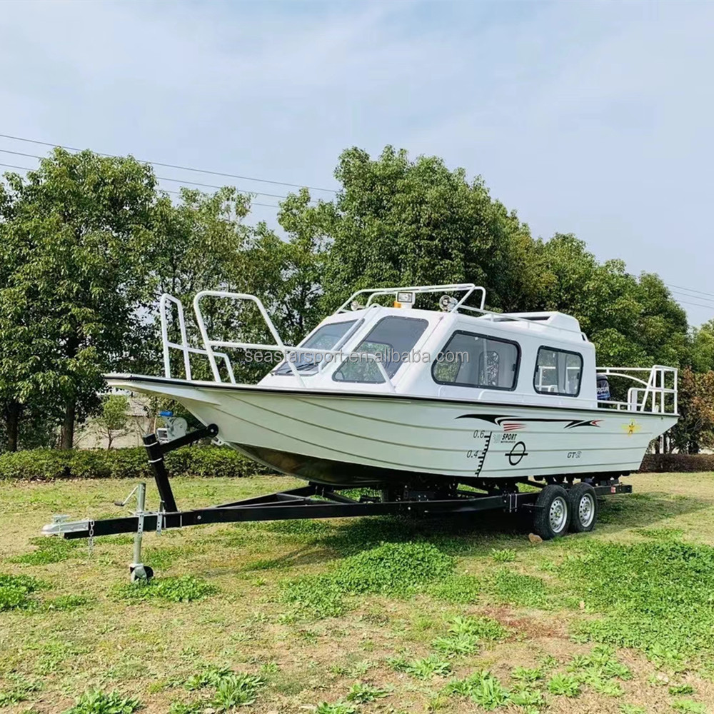 Fashion 19ft 21ft Aluminum Center Console Landing Craft Work Boat For Sale