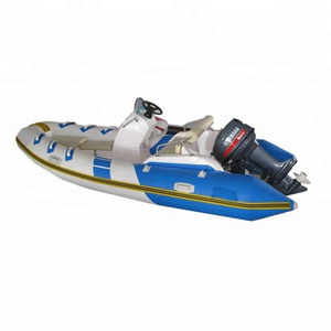 Fiberglass Inflatable Dive Luxury Rib Boats With Soft Cushion