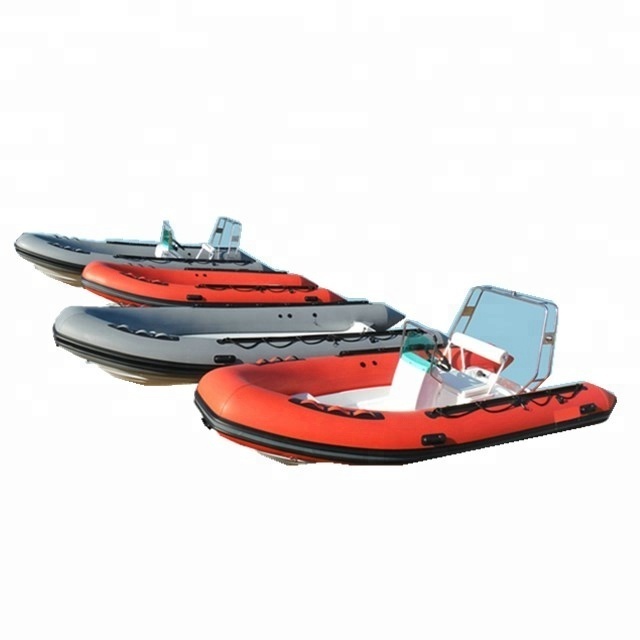 PVC RIB 520 Fiberglass Rowing Fishing Yacht Inflatable Boat Steering Wheel Dinghy Boat