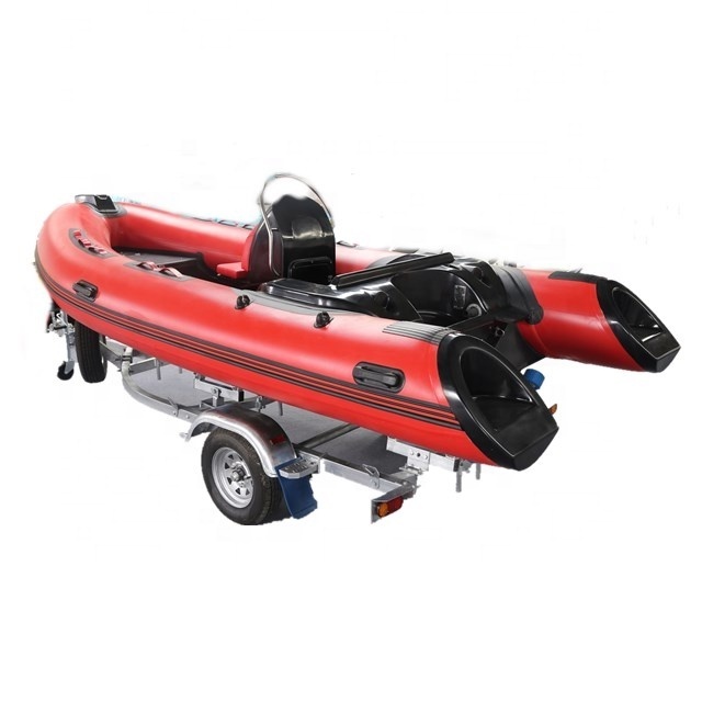 Fiberglass Semi Rigid RIB Inflatable Fishing Boats With Console