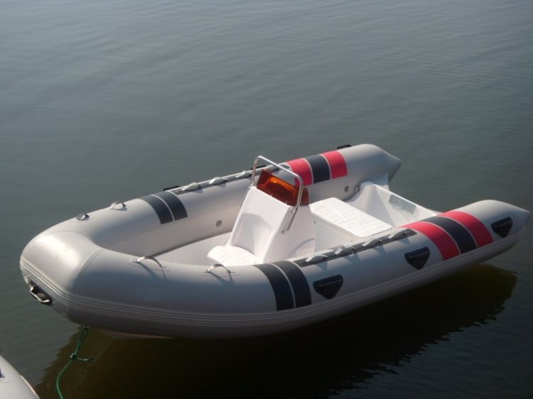 Fiberglass Inflatable Dive Luxury Rib Boats With Soft Cushion