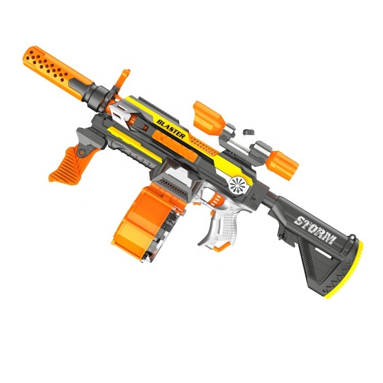 Electric Automatic M416 Soft Bullet Toy Guns For Boys Foam Blaster with NERF-Compatible Darts Gift For Children Shooting Games