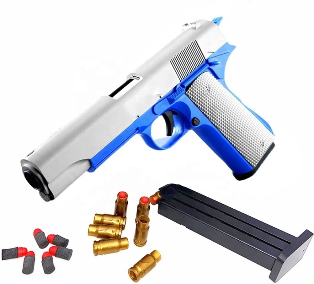 Wholesale Popular Soft Bullet Toy Guns for boys Shell Ejecting Pistol Gifts with safe foam material Gift for Children