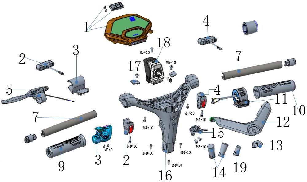 Original Spare parts of  Ninebot P65/P65E Electric Scooter Ninebot P65/P65E Spare Parts Controller tyre