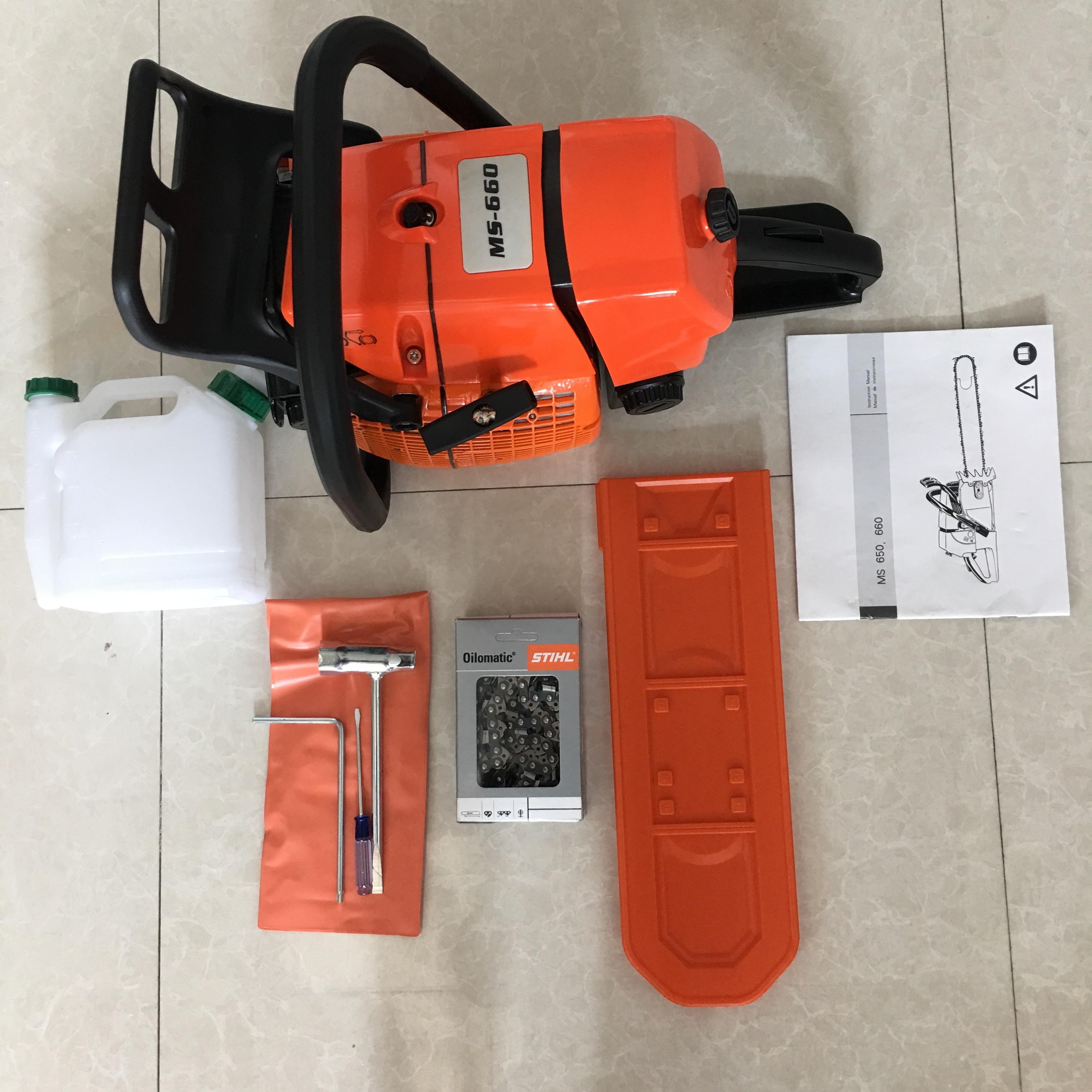 hot sell 92CC 2 stroke gasoline MS660 Chainsaw with 36