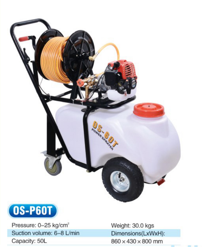 High Quality 2 Stroke Gasoline Engine Sprayer OS-P30T OS-P60T  Power Sprayer 30L 50L