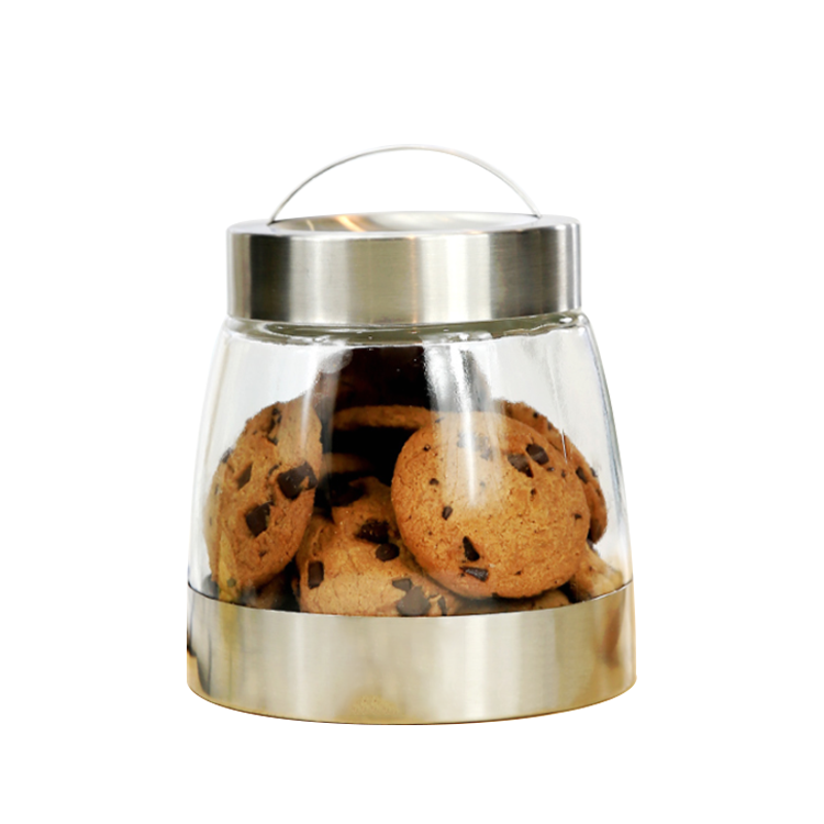 Kitchen Food Canister Sets kitchen stainless steel coat glass storage jar