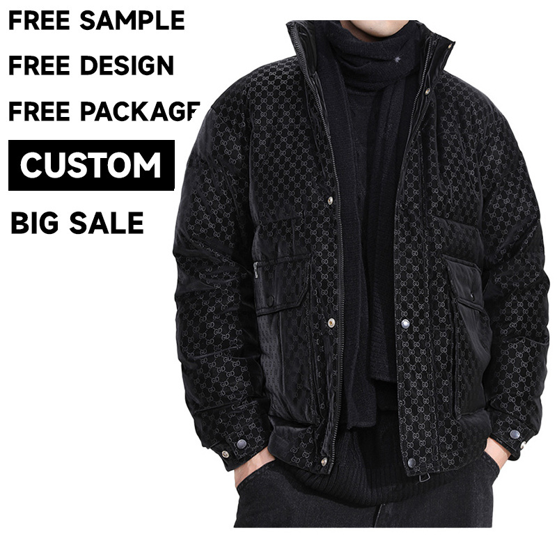 Outdoor Men's down  Coats Custom Winter Jacket Thick Puffer Jacket Bomber Jacket For Men