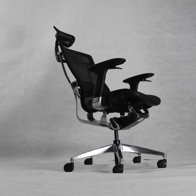 Armrest Contolling High Grade Ergonomic Office Chair In Full Mesh