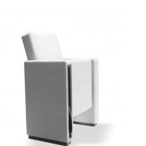 Modern Design Commercial Theater Fabric Tip-up Auditorium Chair With Anti-panic Writing Tablet