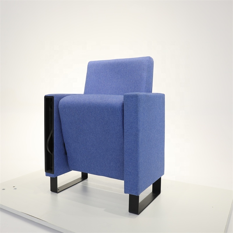 Foshan Factory Modern Design Theater Furniture Auditorium Foldable Chairs with Writing Tablet