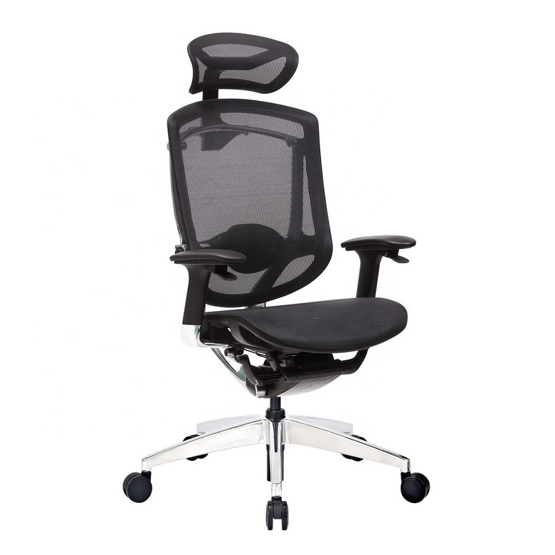 Armrest Contolling High Grade Ergonomic Office Chair In Full Mesh