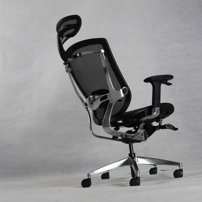 Armrest Contolling High Grade Ergonomic Office Chair In Full Mesh